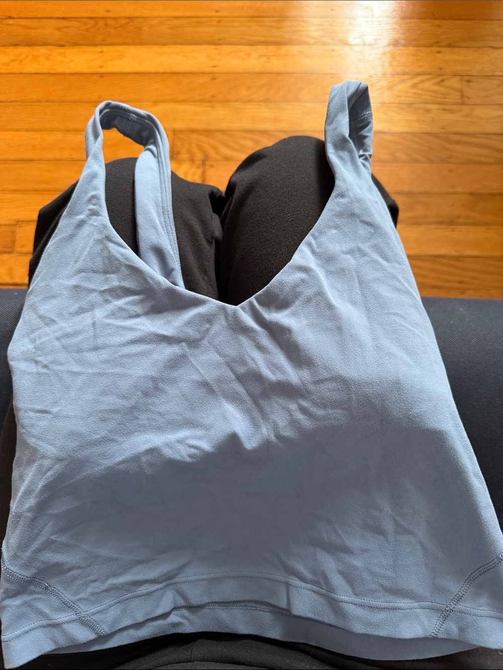 lululemon athletica Light Blue Seamless Bralette